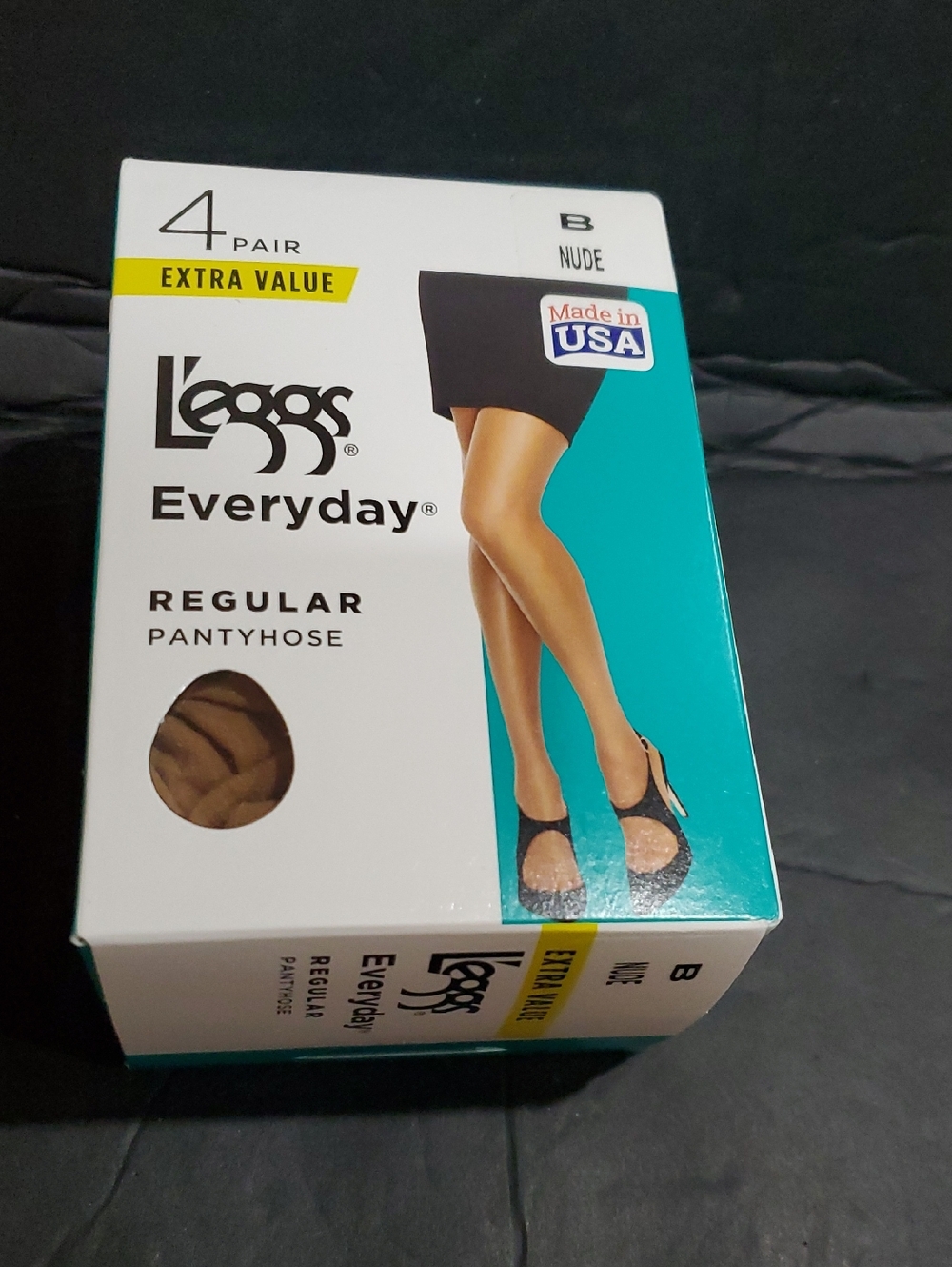 L'eggs 4pairs everyday regular pantyhose‎ nude B20 denier brand new